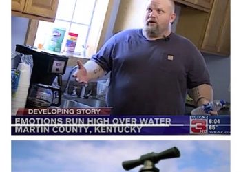 MARTIN CO. WATER EMERGENCY: Gary Hunt(pictured) says he has no water five or six times per week. He was escorted from a meeting designed to address the multitude of problems.