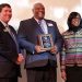 Jeffrey Kennedy (center) was honored Jan. 4 by the by the state, receiving the Commonwealth of Kentucky Martin Luther King Jr. State Commission Adult Leadership Award.