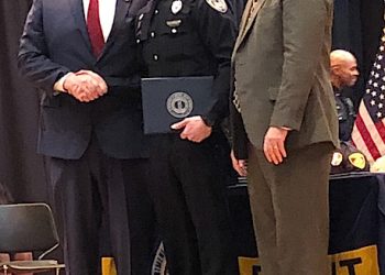 At the Police Academy Ptl. James was awarded “Recruit of Distinction Award”, Academic Achievement Award”, “Fit for Duty Award” and the Kentucky Veterans Award”