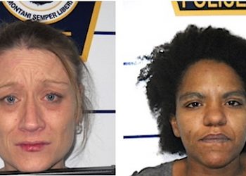 Rachel Leport, left, of Huntington and Hope Coffee were arrested for taking part in a scheme to lure men to a local hotel and sell sex and drugs to them.