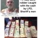 Steve Meeks, 61, of Louisa was picked up by Lawrence County and Louisa police after he robbed the Community Trust Bank in Ft. Gay, and fled across the bridge into Kentucky. Photos Tane' Woods Mosley/Wayne co. Sheriff's office.