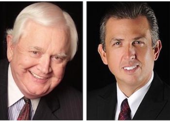 Walter May, left, has been replaced as CEO of Pikeville Medical Center by Donavan Blackburn.