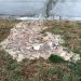 "The week of Christmas the opposite side of the road from our house was leaking sewage and came to our side. We called and the city workers came out and fixed the pump. The next week the pipe in the picture exploded and popped off the cap causing poop to go flying everywhere," Mrs. Wells said.