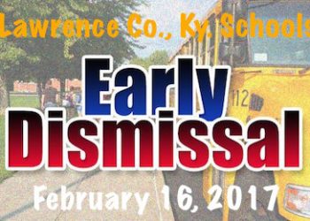 LAWRENCE CO., KY. SCHOOLS TO BE DISMISSED EARLY TODAY