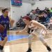 Lady Bulldog 7th Grader Kensley Feltner putting the pressure on #3 Megan Frazier of Betsy Layne.