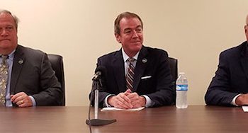 Pensions GOP meeting: State Sen. Joe Bowen, Senate President Robert Stivers and House Speaker Pro Tem David Osborne