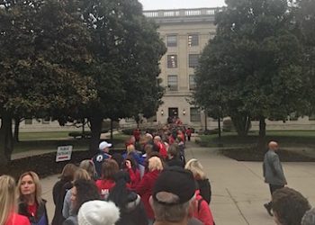 W.Va. teachers along with a huge crowd of other state workers swarmed Charleston with their message. "We can't live on these wages" to legislators and Gov. Jim Justice Thursday and Friday.