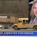Raquel Renee Cain, 42, a special education teacher at Rrenaissance Learning Center (in background of photo) on Jan. 25, following a K-9 search of the school.