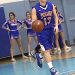 Senior Jared Switzer a four year player for Tolsia bringing to ball up the court in his last game.