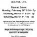 TOLSIA YOUTH BASEBALL SIGNUPS START MONDAY, MARCH 26