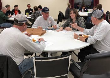 Ft. Gay Mayor Joetta Hatfield (second from right) and Robert Thompson from the WV House of Delegates
