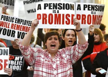 The Senate budget reverses a policy adopted by lawmakers two years ago to increase funding for the teachers' pension fund by $500 million a year. That funded what the plan's actuaries said was needed to pay off its $14.5 billion debt within 30 years, Barnes said.