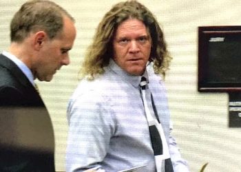 Dr. Curt Edens and his attorney going to court