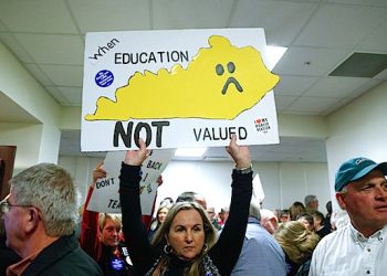 THE SIGN SAYS IT ALL DURING RECENT FRANKFORT RALLY...