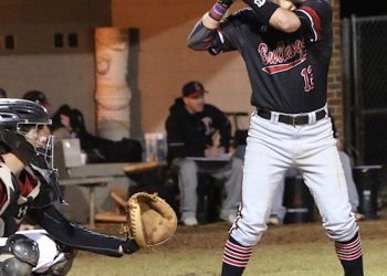 Bulldog slugger Brad Parks smashed a home run to dead center field Tuesday night.