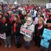 Teachers from across Kentucky protest in Frankfort. (Photo by Robin Cornetet, Kentucky Today)