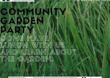 Community Garden party flier