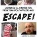 TOP LEFT- Justin Harless, 30 was arrested on March 29th on charges of possession of a handgun but a convicted felon and a probation violation for a felony offense. He is a white male, 205 lbs. 5’11 with brown eyes and brown hair. STEVE MEEKS, RIGHT WAS CAUGHT ABOUT TWO HOURS AFTER HE ESCAPED.