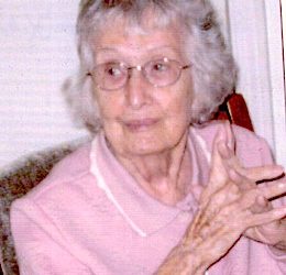 Roberta Bartram Kidd of Mentor, Ohio, 102 years old