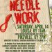 NEEDLE WORK APR 14 LOUISA and PIKEVILLE . Be there.