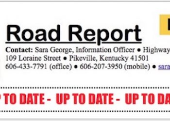 DRILLING ON KY 3390 IN JOHNSON CO. CLOSES ROAD