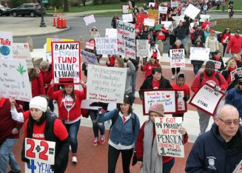 “If there are really problematic vetoes, it might be more of an escalated kind of scenario,” McKim said. “A turnout like (Monday’s rally) is possible.”