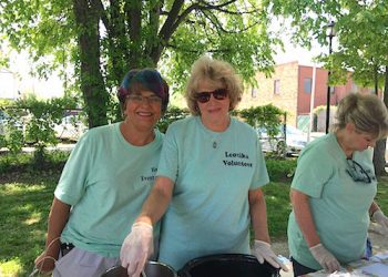 Helen Holt, Nikola Allen, and Kim Perry were on hand to greet visitors and sell goodies.
