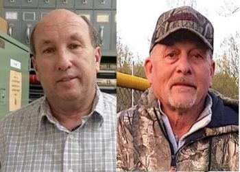 2018 Democrat candidates for Judge/Executive, left incumbent John Osborn and challenger Terry Webb. Photos by Tane'