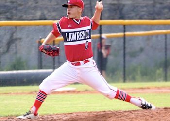 LC 8th grader Bryce Blevins improved to 9-1 with a complete game vs Floyd Central.