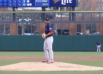 Shepherd shown here in a game vs Columbus last week, was lights out Saturday night.
