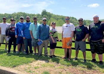 Some of the Ky-Yak Tournament Trail participants after a long hot day on the lake!