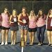 LC TENNIS 2018 - L to R Jessalyn Osborn Katelyn Pauley Maci Pollock Eden Webb Sheree Hay Adrain Webb Kendall Sword