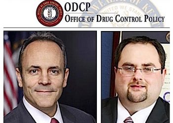 Ky. Gov. Matt Bevin, left, appointed Louisa attorney and businessman Tim Robinson to state agency