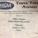 ‘TRIPLE THREAT’ ATHLETICS AWARD EARNED BY MARTIN CO. STUDENT