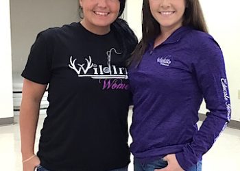 Cassie Diamond and Erin Stump of 'Wildlife Women'. (Lazer photo by Gina Woods)