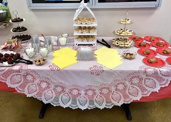 The beautiful DESERT table was a main attraction at the 'Afternoon Tea' at Louisa DAR