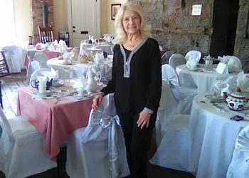Lillie Vinson, a descendant of the great Fred M. Vinson, Chief Justice of the U.S. Supreme Court recently helped host a special "Tea party' at the renovated Vinson Center in Louisa.