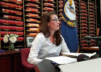 lison Lundergan Grimes said voters in Kentucky won't have voting rights taken away for simply not voting as long as she's secretary of state. (Kentucky Today/Tom Latek)