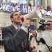 Attorney General Andy Beshear speaks to the crowd as hundreds of teachers from school districts around Kentucky rallied in Frankfort on Friday morning after pension reform legislation was pushed through on Thursday night. March 30, 2018 (Photo: Michael Clevenger/Louisville Courier Journal