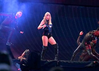 Taylor Swift performs at Papa John's Cardinal Stadium on Saturday night. June 30, 2018 Photo by Scott Utterback/CK