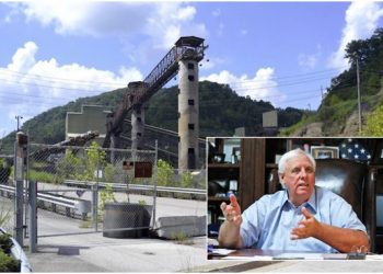 Justice (inset) and his family own dozens of mining companies throughout central Appalachia and owe millions in unpaid property taxes to the Kentucky counties where they operate.