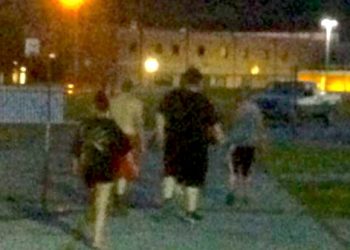 These individuals were seen leaving the area at the time of the vandalism and are needed for questioning The LPD asks for the public's help in identifying them.