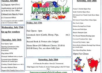 Lawrence County fair schedule