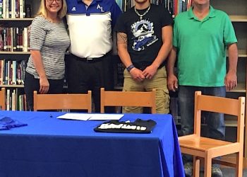 Kristy Parks, Eagle Baseball Head Coach Scott Cornette, Brad Parks and Herbie Parks.