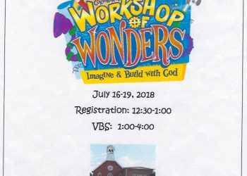 VACATION BIBLE SCHOOL AT LOUISA FIRST UNITED METHODIST JULY 16-19