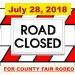 WALMART ROAD TO BE CLOSED ON JULY 28 FOR COUNTY FAIR RODEO!