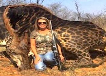 West Virginia's WSAZ-TV reports Tess Talley was shown kneeling in front of the dead animal in a photo that went viral in recent days. Photo By Andrew Colegrove