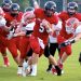 Senior Noah West picking up tough yards on his way to 147 on the night.