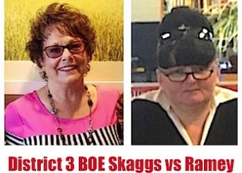 Incumbent Garnett Skaggs, left, will be opposed by Rhonda Ramey in the November General Election for BOE District 3.