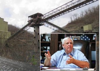 Conveyors to move coal stand idle at a Kentucky Fuel Corporation underground mine in Knott County. (INSET- W.VA. GOV. JIM JUSTICE) Bill Estep bestep@herald-leader.com